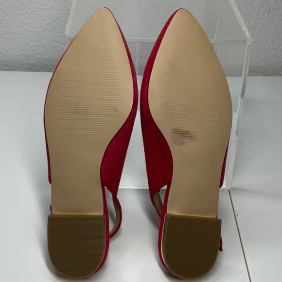 Talbot’s Red Poppy Suede Slingback Flats Size: 5 - Picture 8 of 8